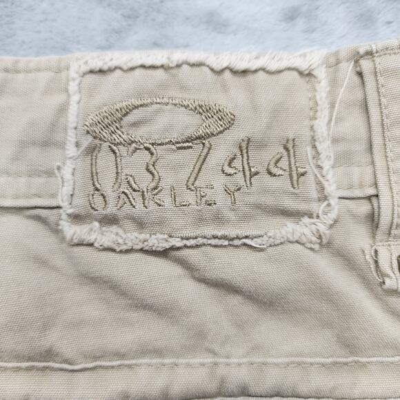 Vintage Y2K Oakley Shorts Mens 36 Tan Cargo Utility Outdoors Drawstring Khaki - Picture 5 of 16